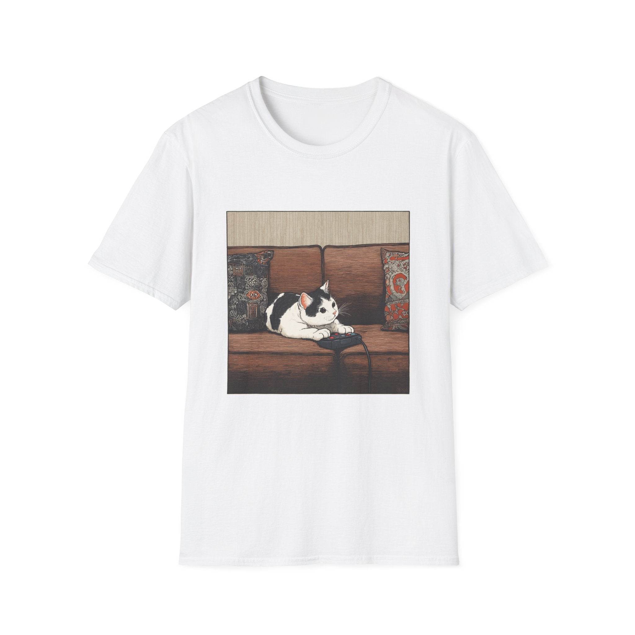 Cat Playing Video Games T-Shirt