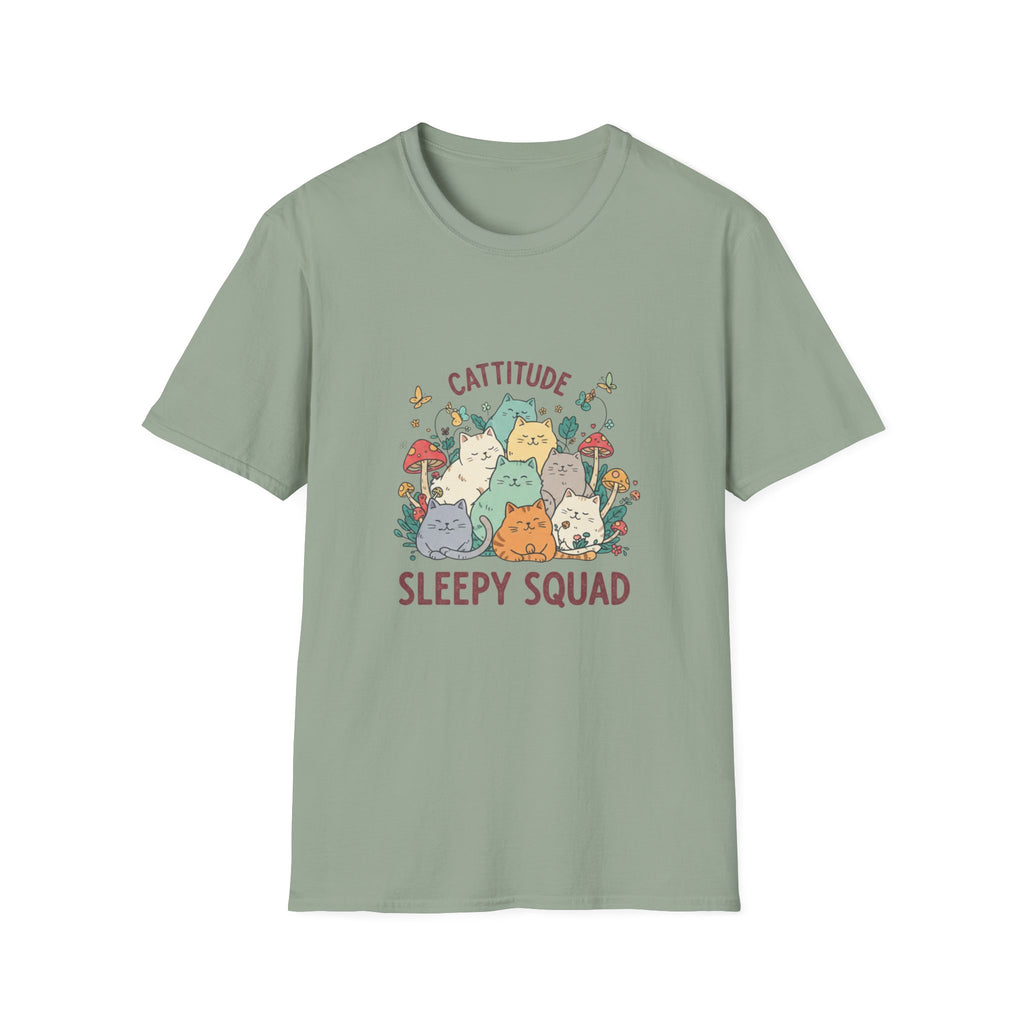Cattitude Sleepy Squad T-Shirt