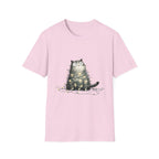 Cat Tangled Up In Xmas Lights T-Shirt
