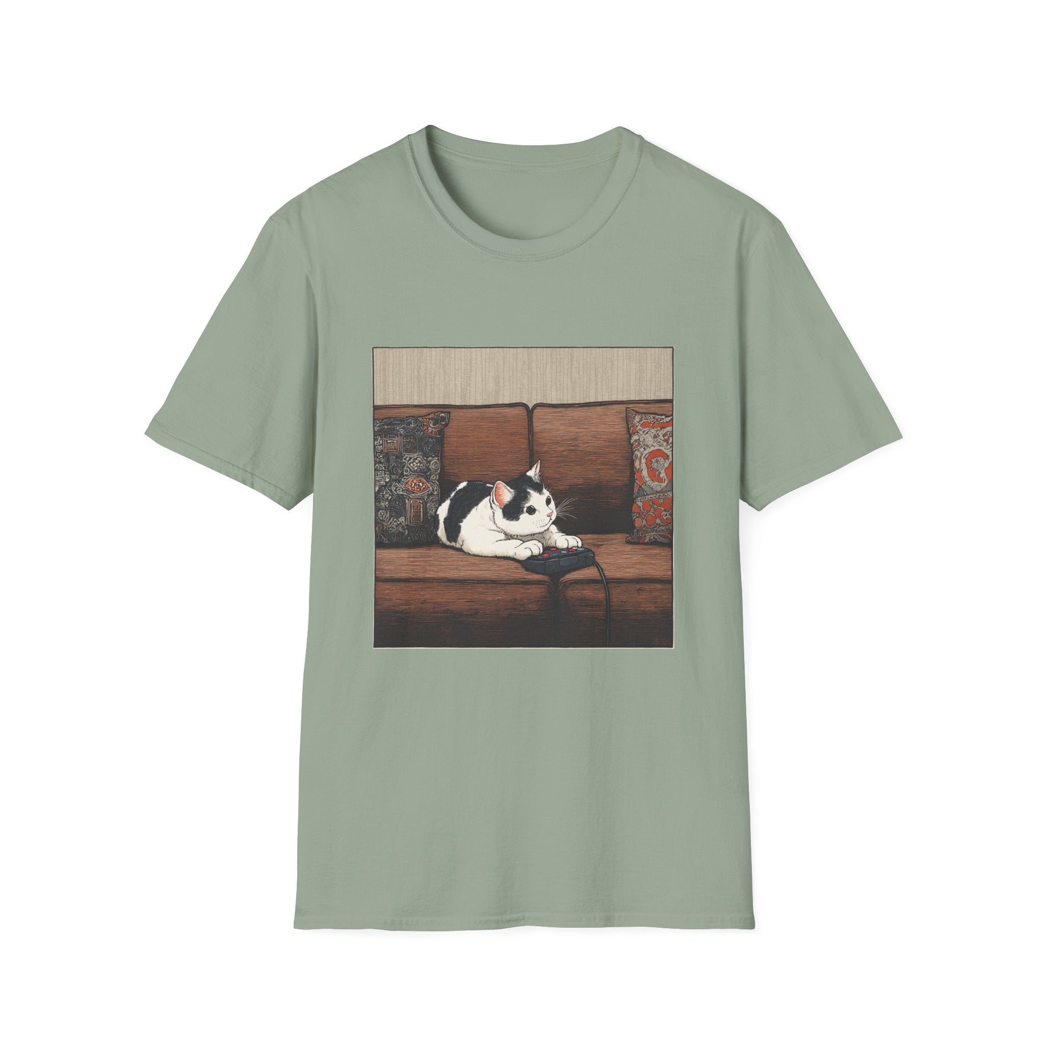 Cat Playing Video Games T-Shirt