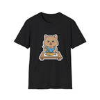 Brown Cat With Chopsticks T-Shirt