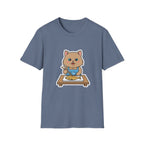 Brown Cat With Chopsticks T-Shirt