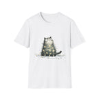 Cat Tangled Up In Xmas Lights T-Shirt