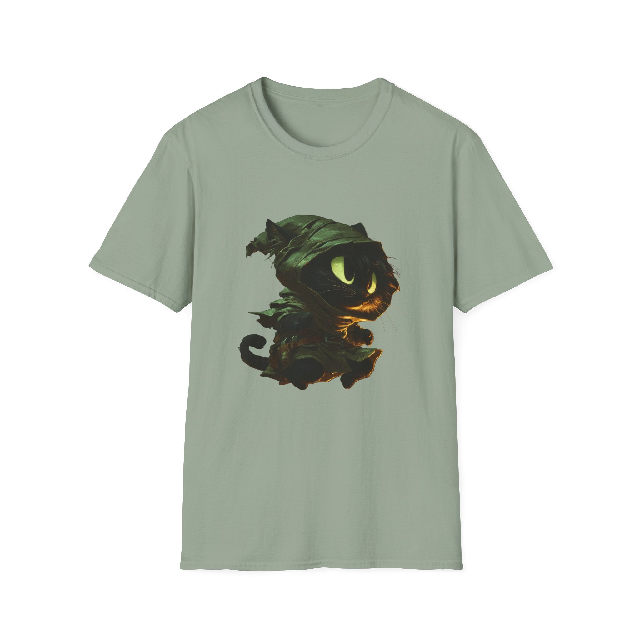 Mystic Cat with Green Hood T-Shirt