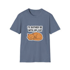 I'd Rather Be With My Cat (Orange Cat) T-Shirt