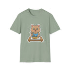 Brown Cat With Chopsticks T-Shirt