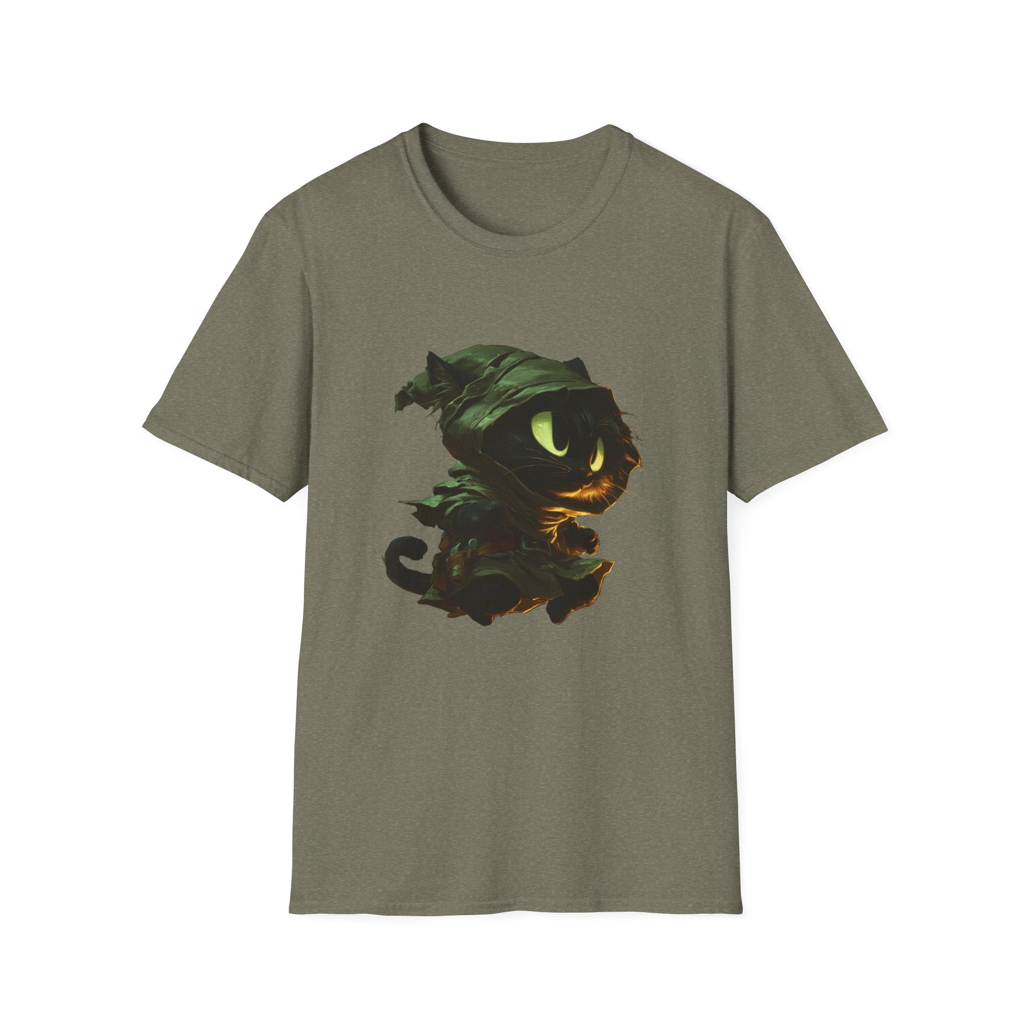 Mystic Cat with Green Hood T-Shirt