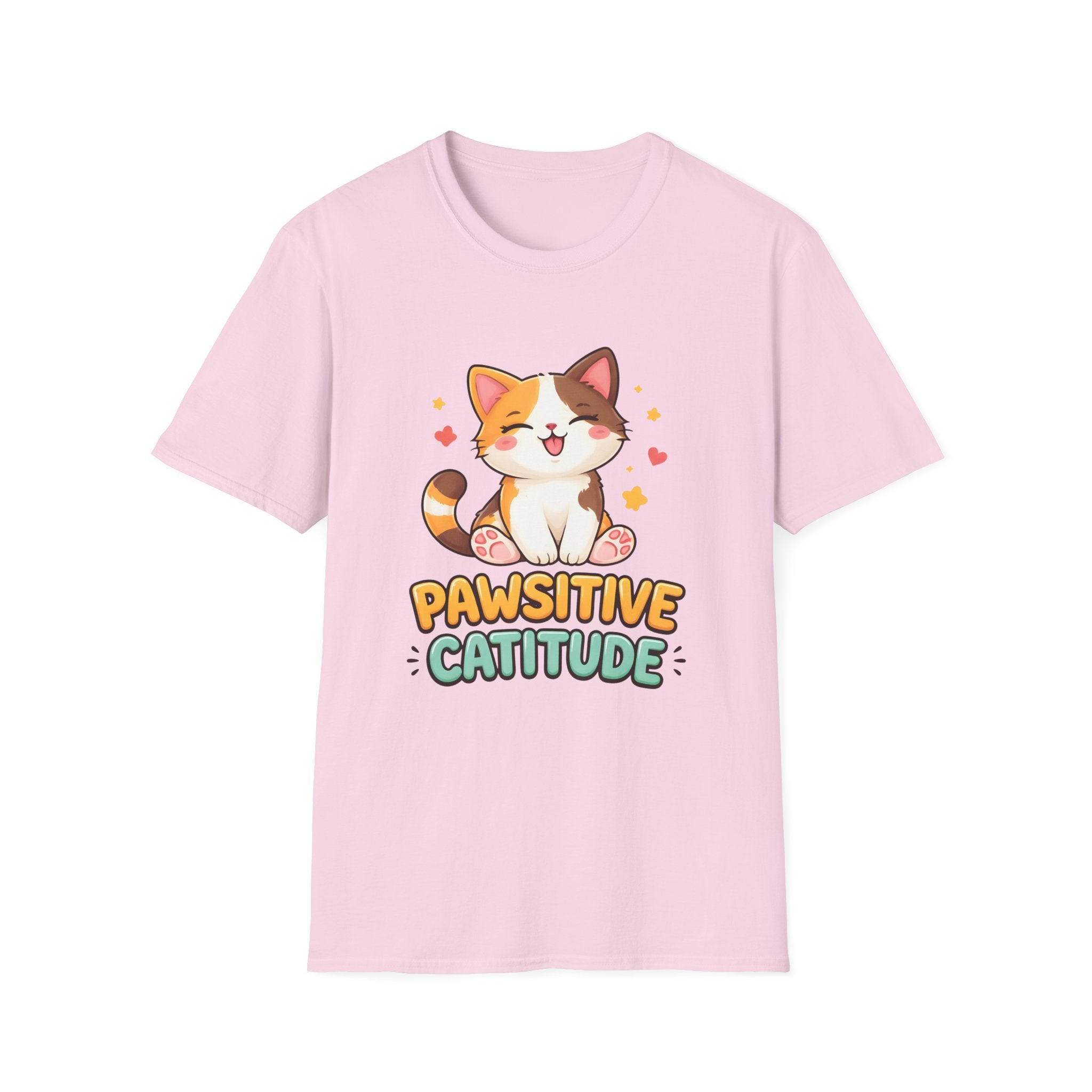 Pawsitive Catitude (Sitting Cat) T-Shirt