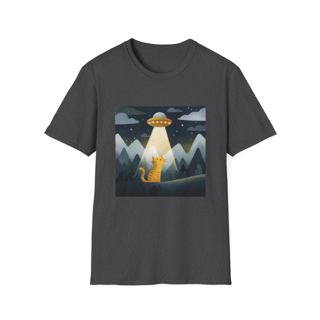 Cat Under UFO T-Shirt