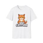 Bad Catitude (Transparent Text) T-Shirt