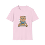 Brown Cat With Chopsticks T-Shirt