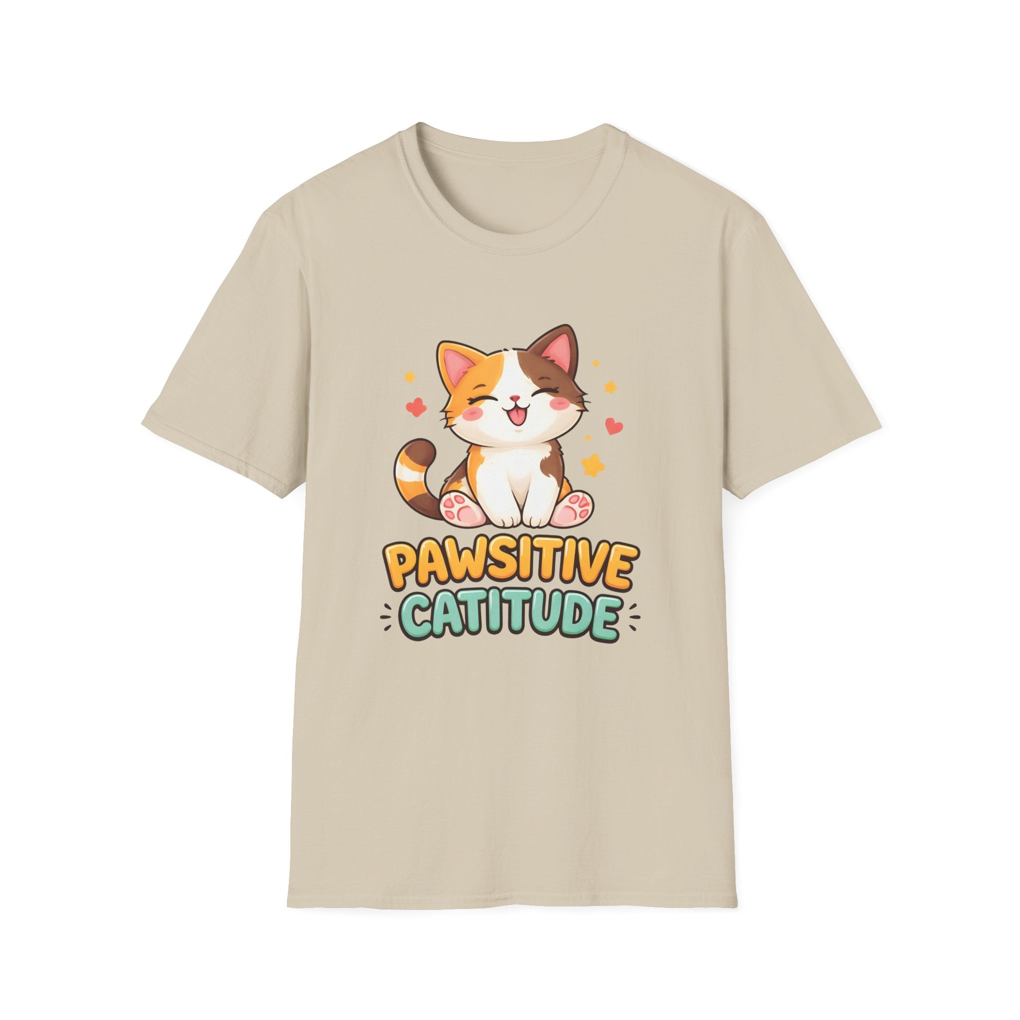 Pawsitive Catitude (Sitting Cat) T-Shirt