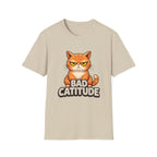 Bad Catitude (Transparent Text) T-Shirt