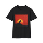Cat Silhouette in Sunset T-Shirt