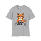 Bad Catitude (Transparent Text) T-Shirt