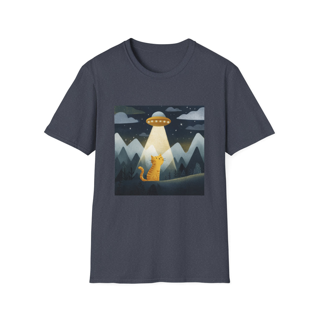 Cat Under UFO T-Shirt