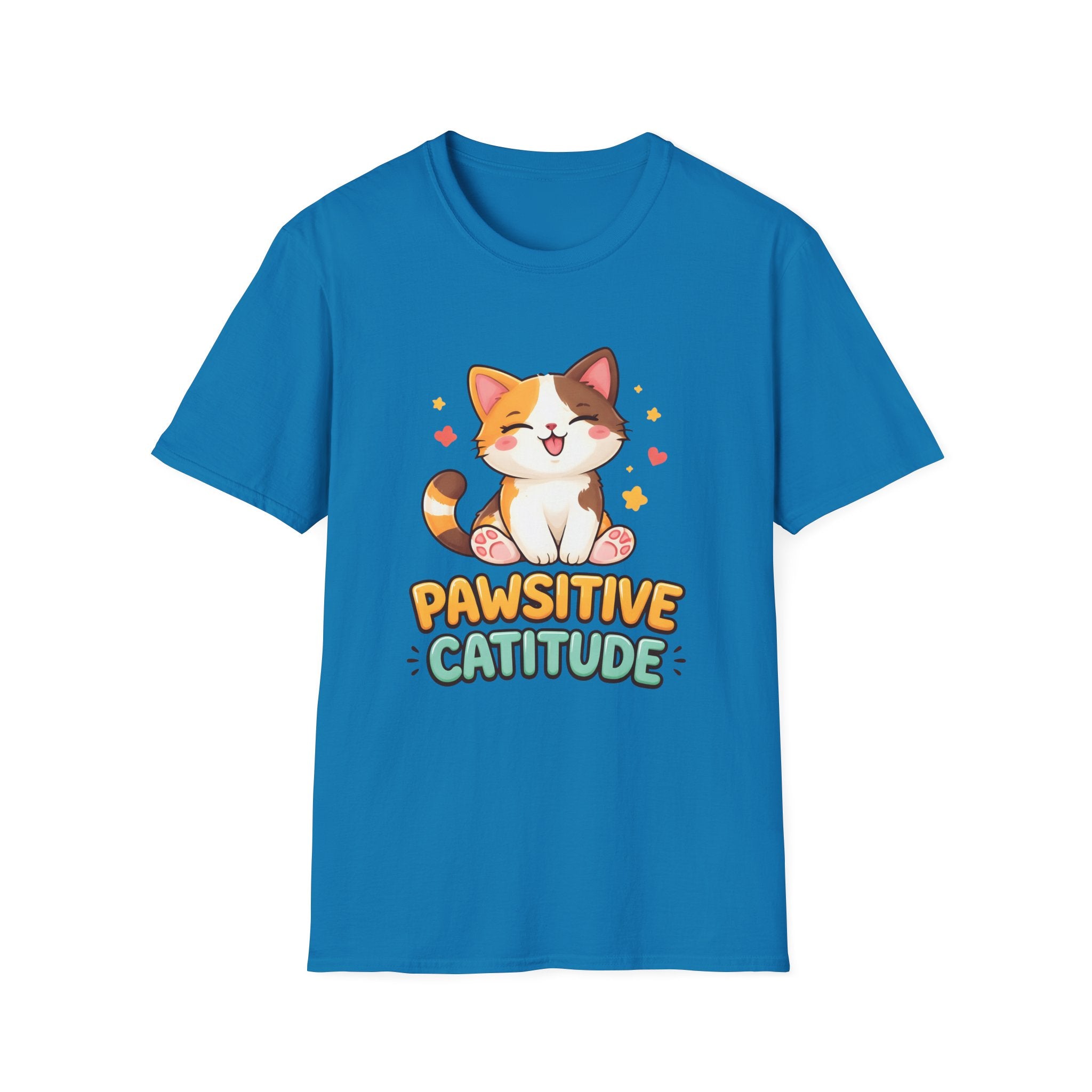 Pawsitive Catitude (Sitting Cat) T-Shirt