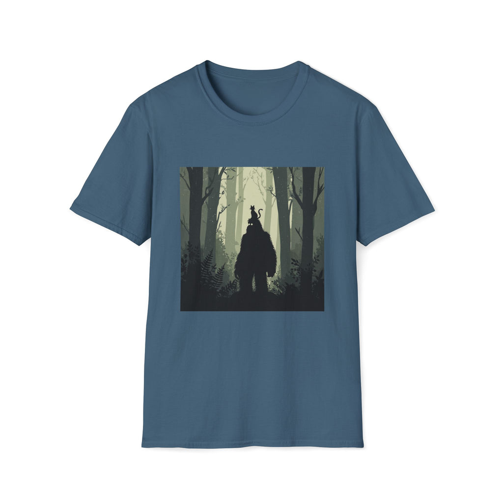 Bigfoot and Cat T-Shirt