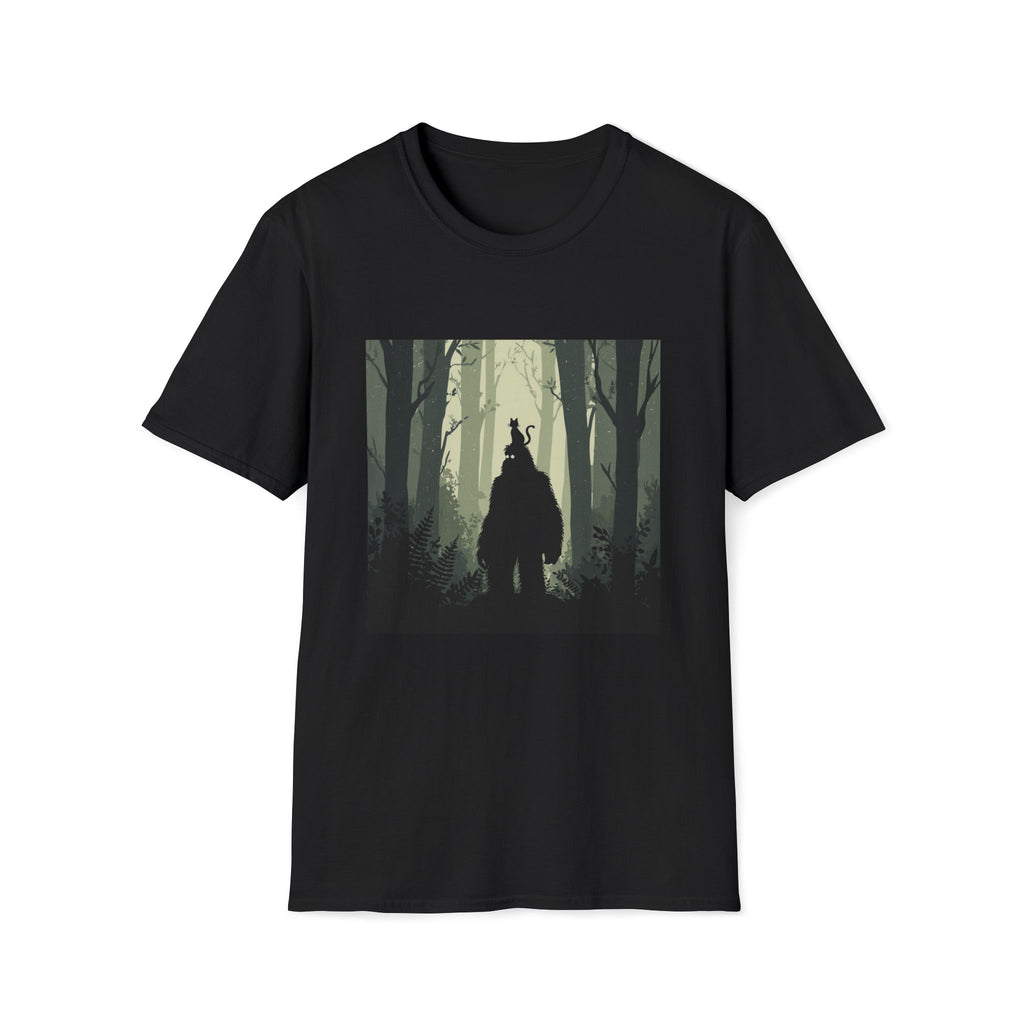 Bigfoot and Cat T-Shirt