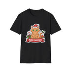 Meowy Christmas (Orange Cat) T-Shirt
