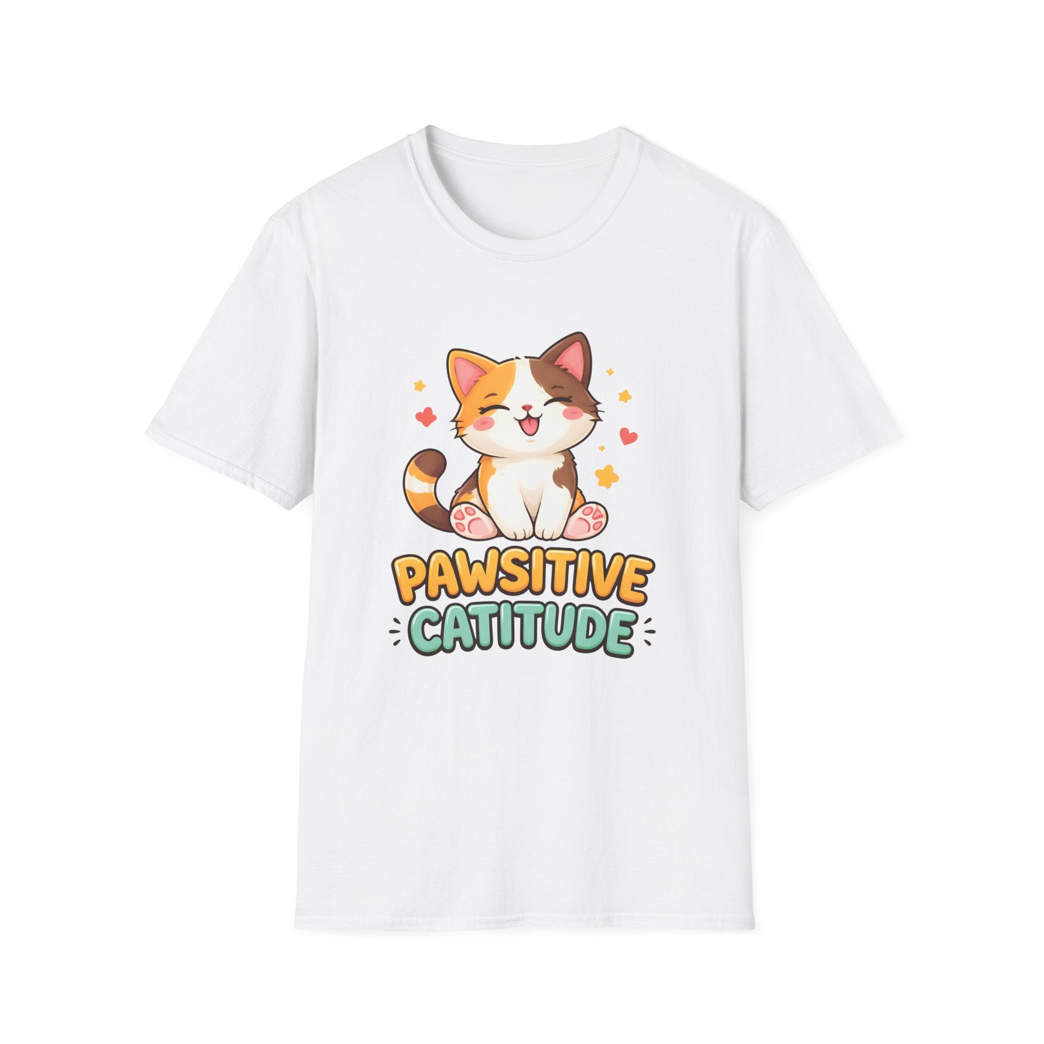 Pawsitive Catitude (Sitting Cat) T-Shirt