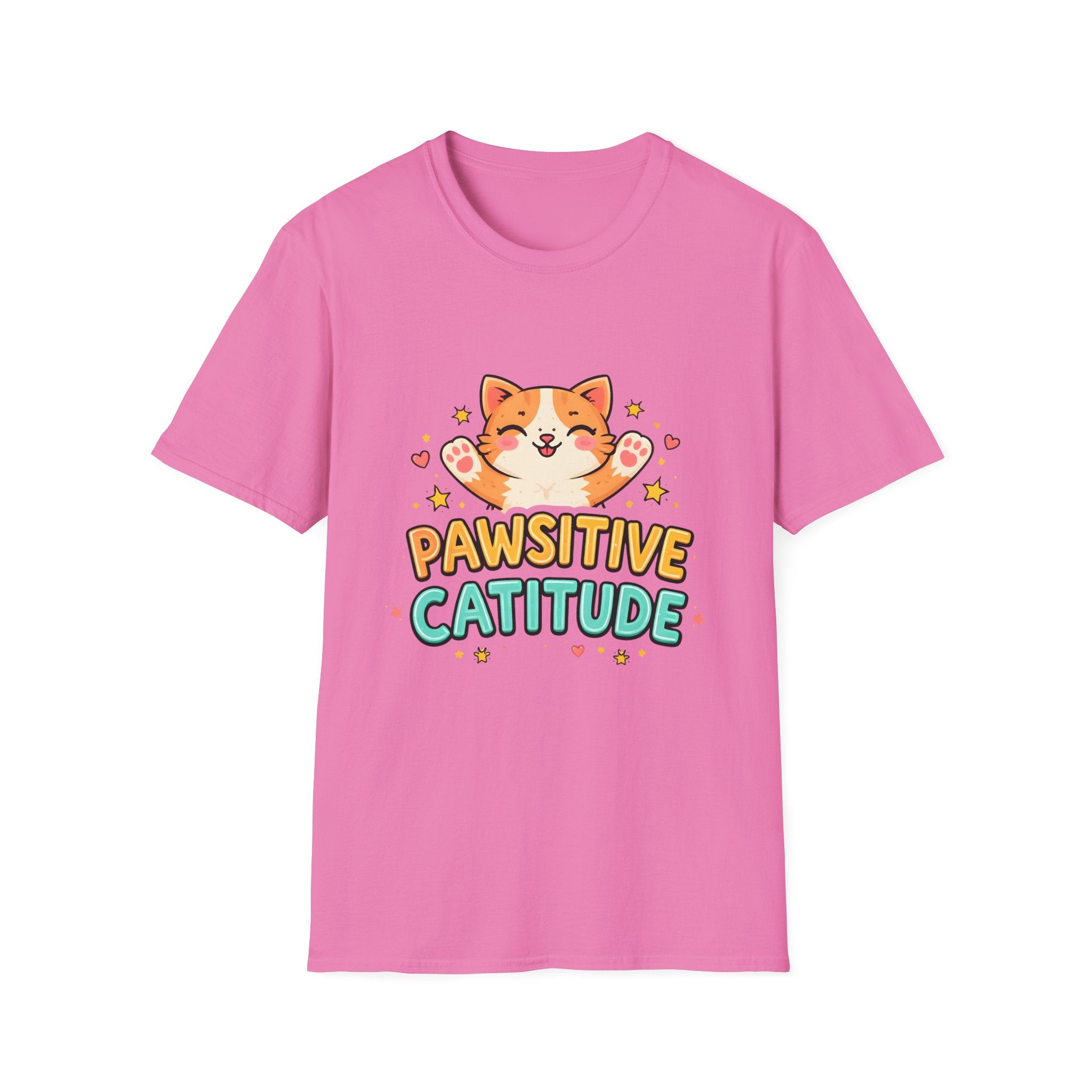 Pawsitive Catitude (Outstretched Arms) T-Shirt