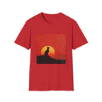 Cat Silhouette in Sunset T-Shirt