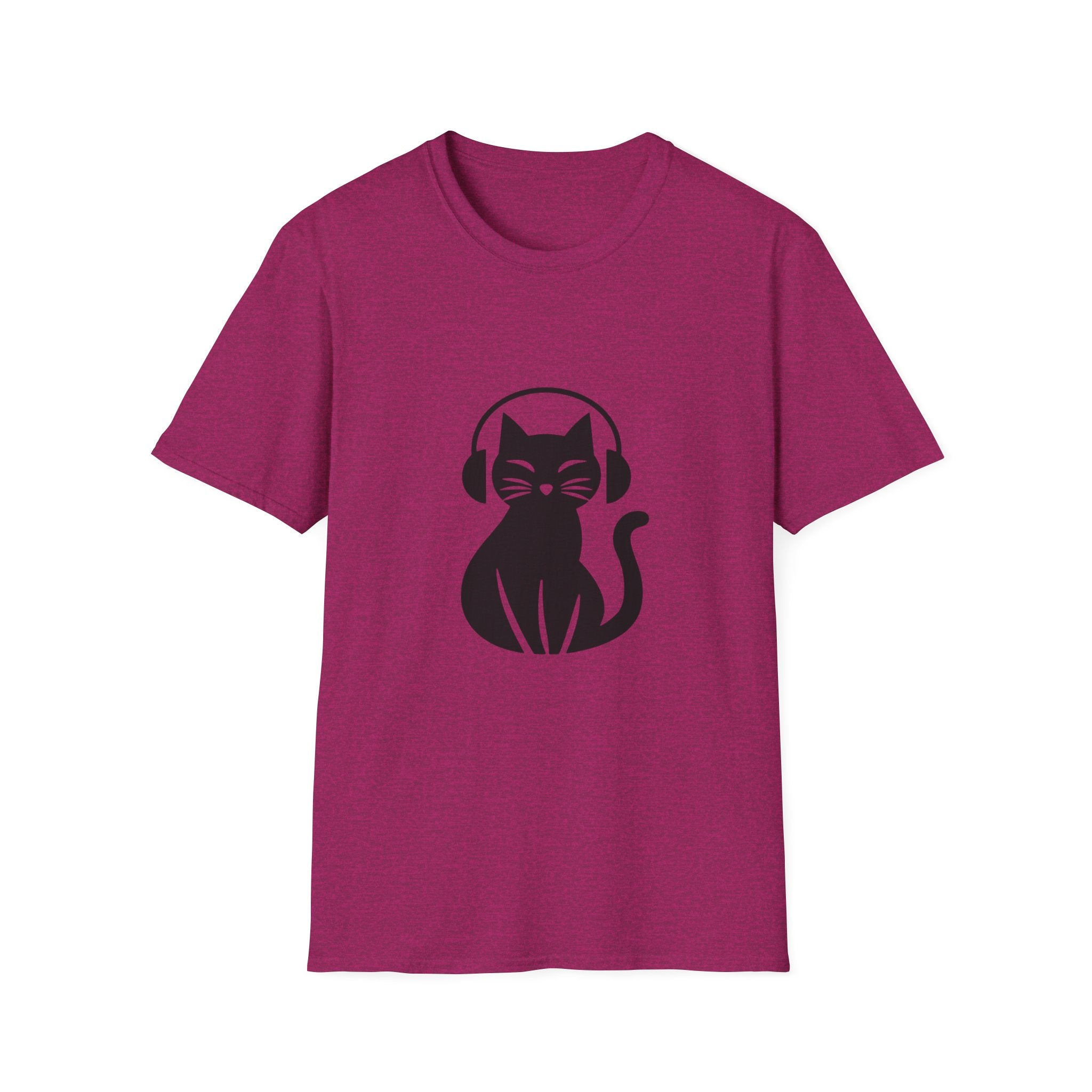 Cat With Headphones T-Shirt