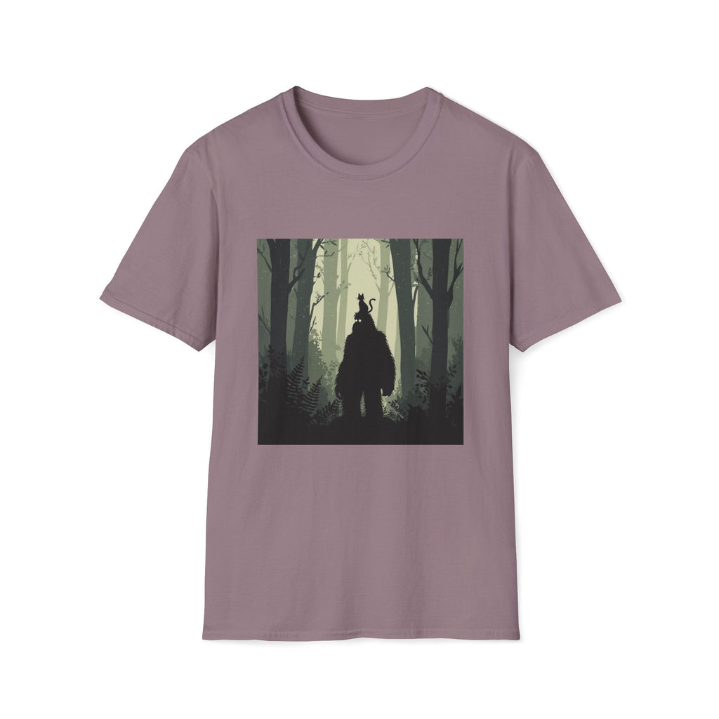 Bigfoot and Cat T-Shirt