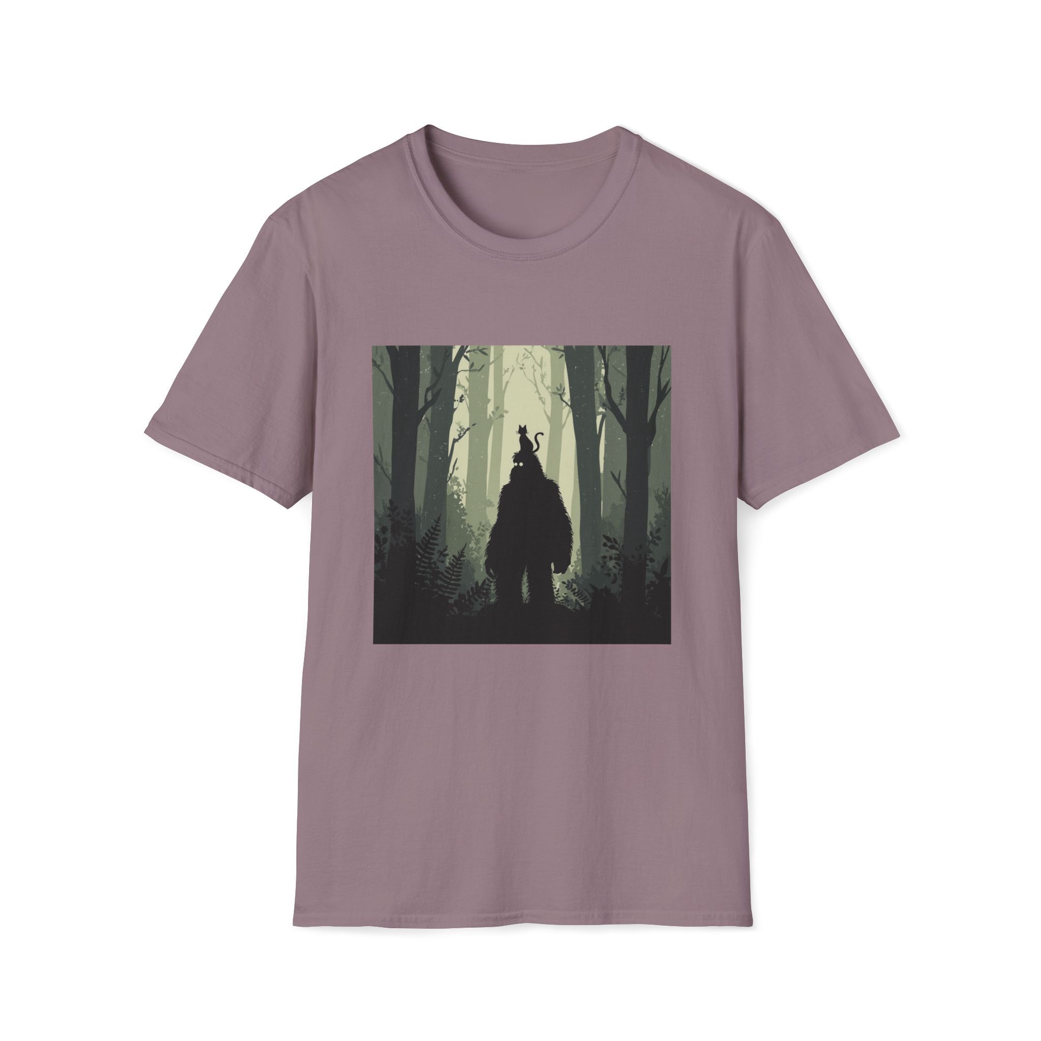 Bigfoot and Cat T-Shirt