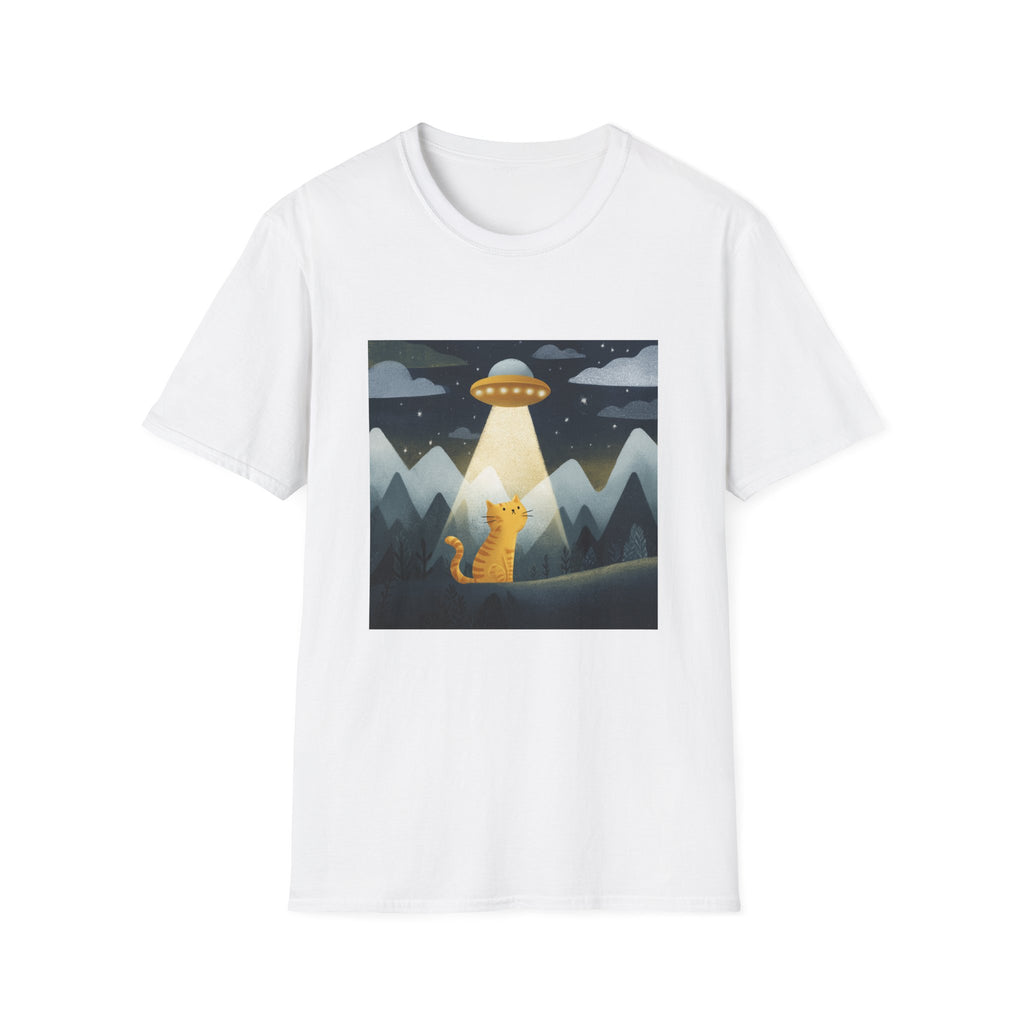 Cat Under UFO T-Shirt
