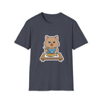 Brown Cat With Chopsticks T-Shirt