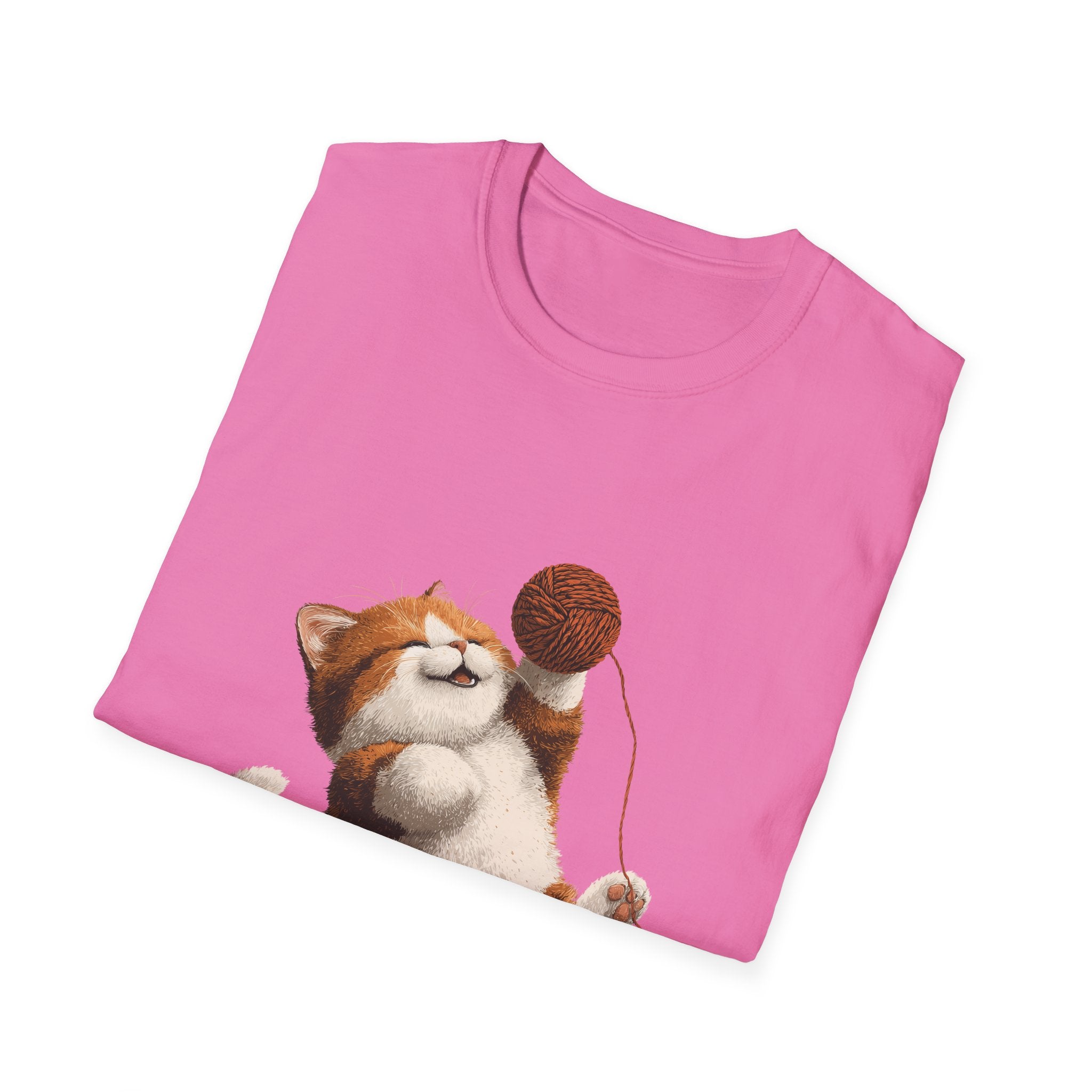 Cat With Yarn T-Shirt