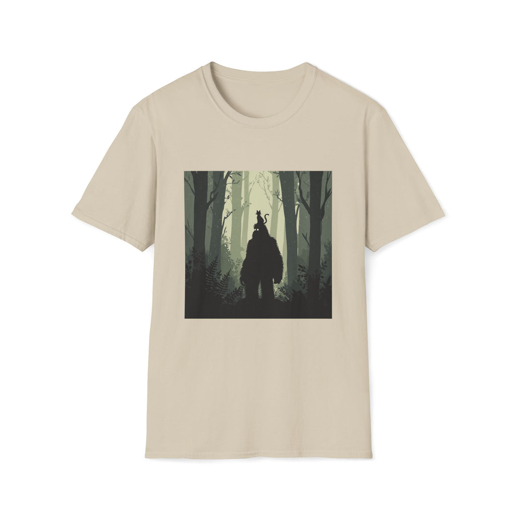Bigfoot and Cat T-Shirt