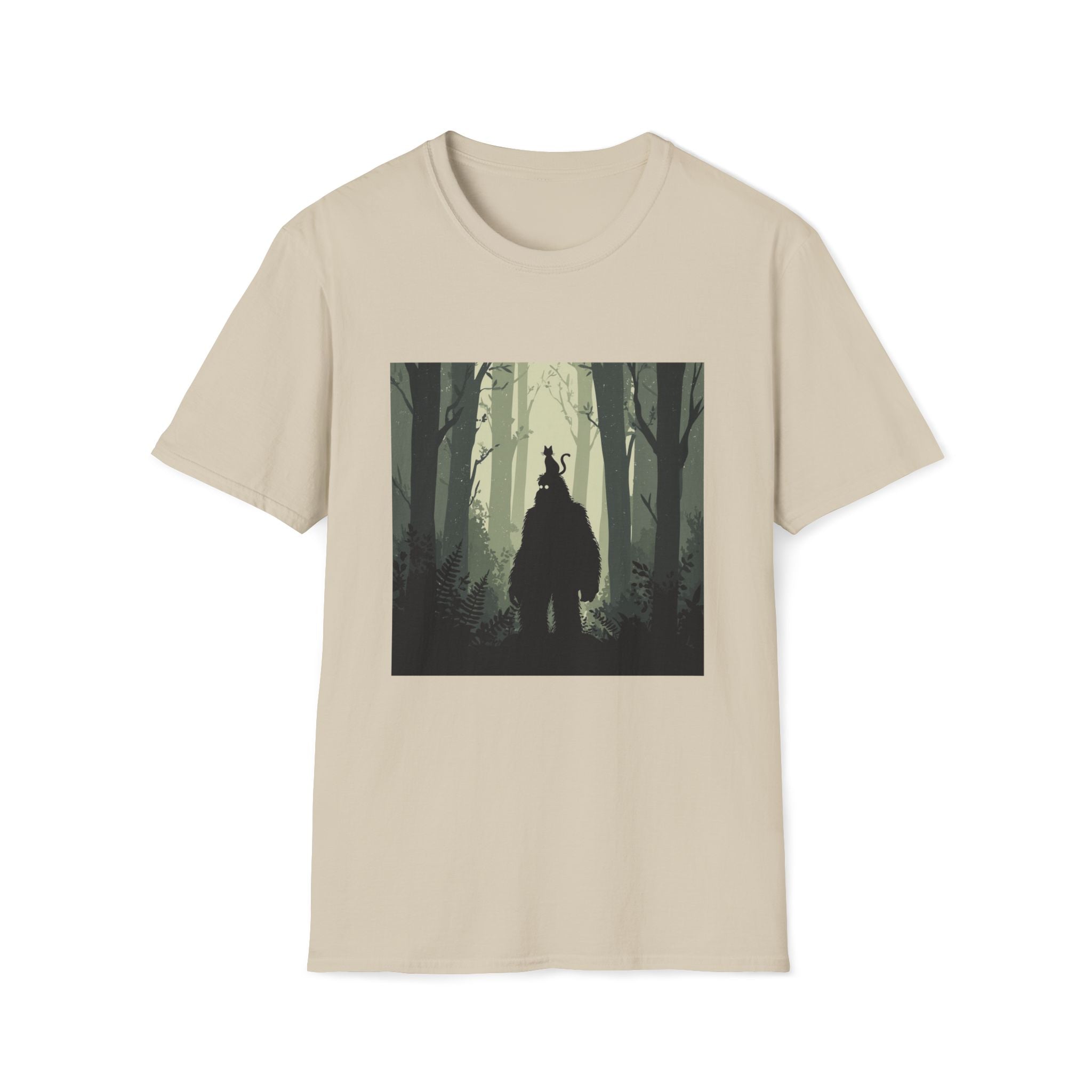 Bigfoot and Cat T-Shirt