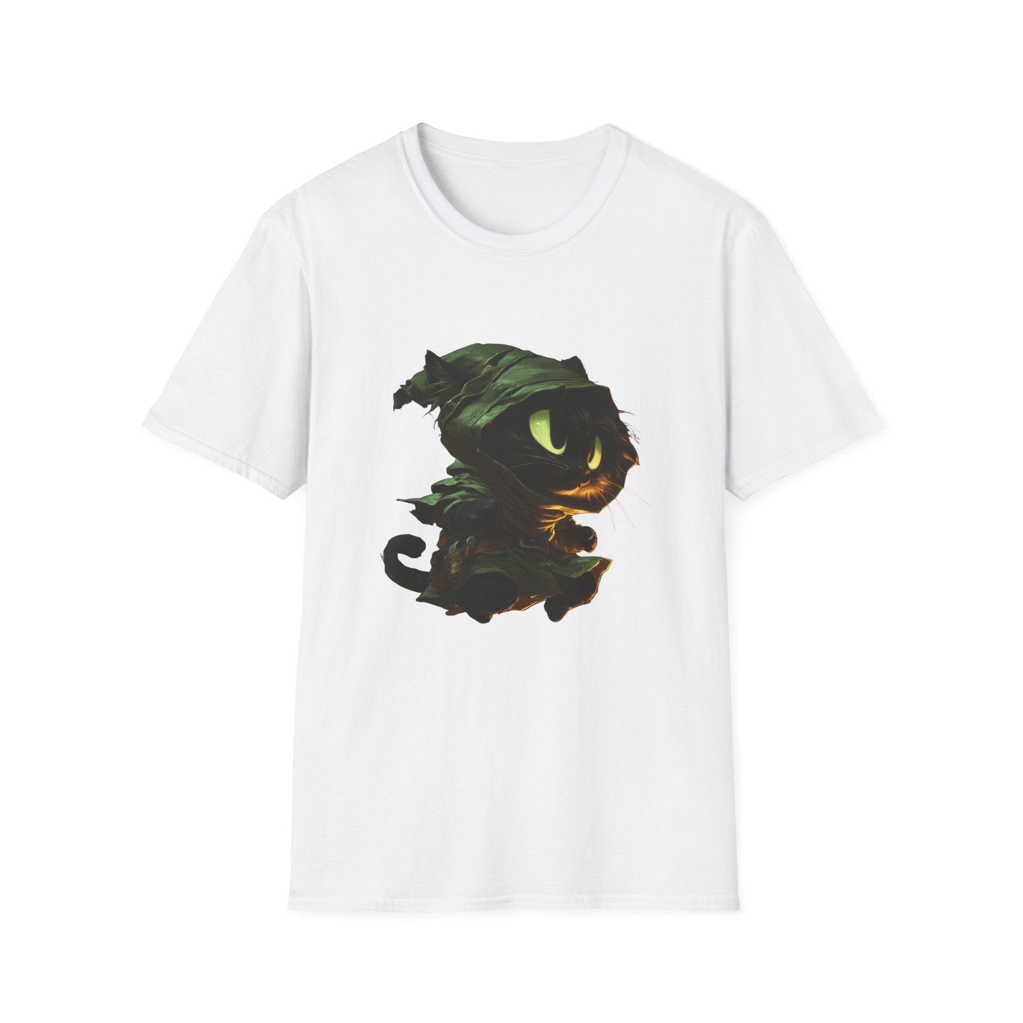 Mystic Cat with Green Hood T-Shirt
