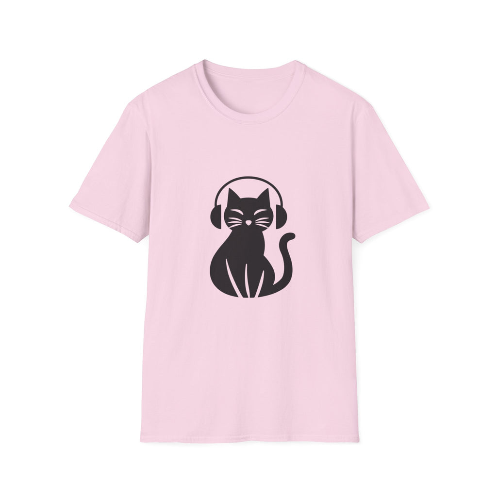 Cat With Headphones T-Shirt