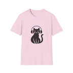 Cat With Headphones T-Shirt