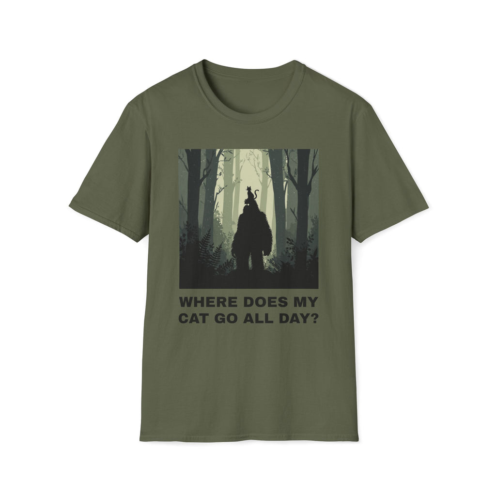 Where Does My Cat Go All Day? T-Shirt