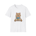 Brown Cat With Chopsticks T-Shirt