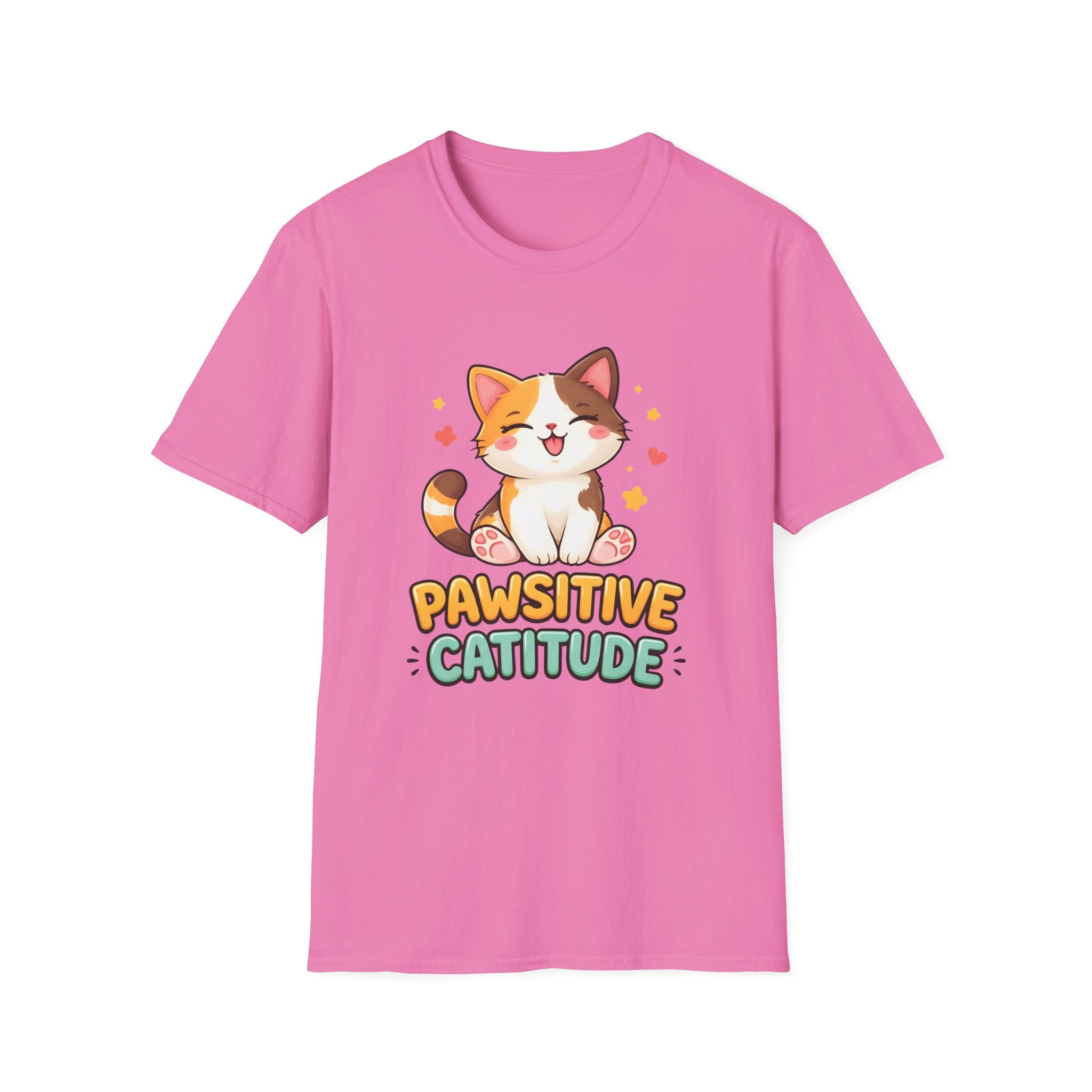 Pawsitive Catitude (Sitting Cat) T-Shirt