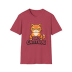 Bad Catitude (Transparent Text) T-Shirt
