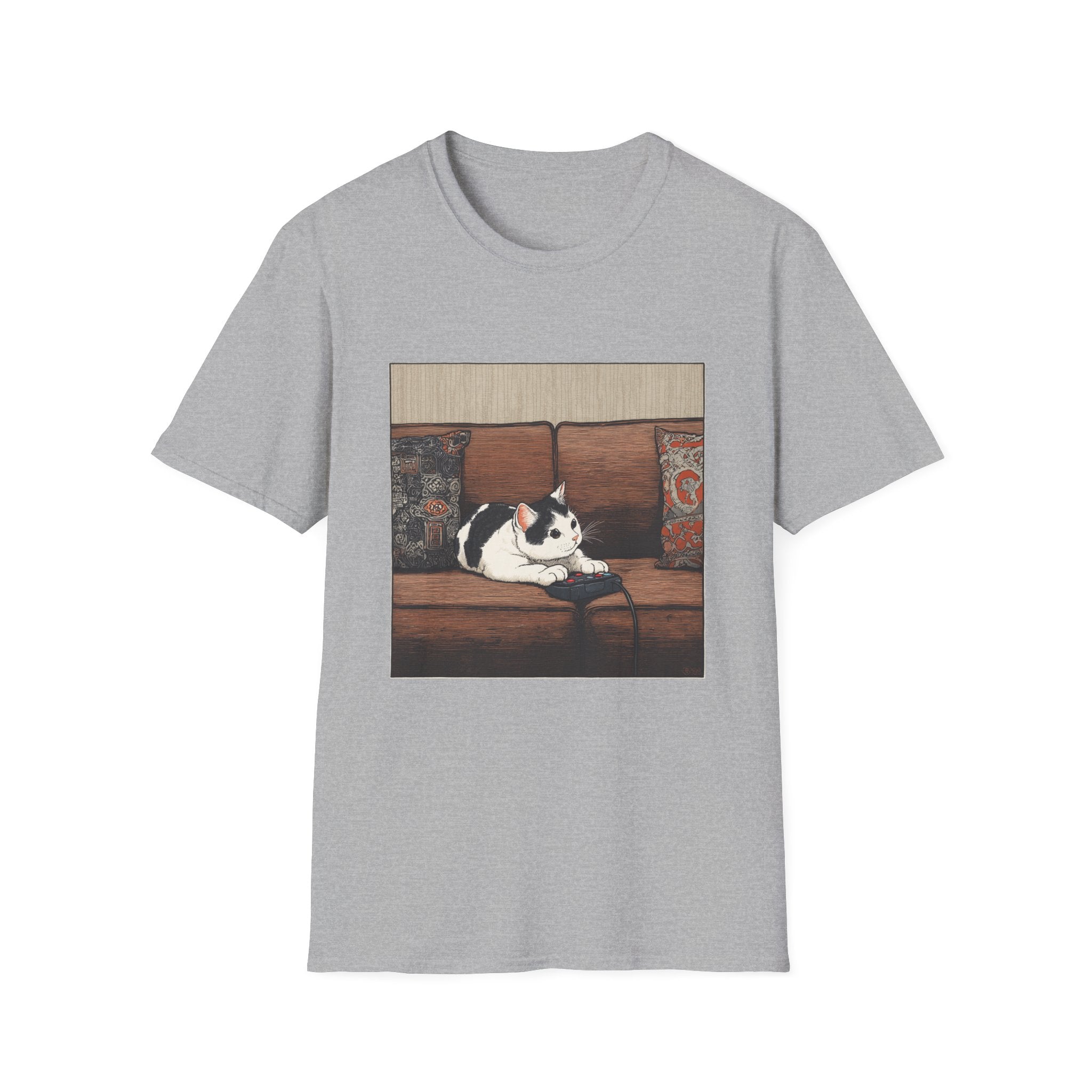 Cat Playing Video Games T-Shirt
