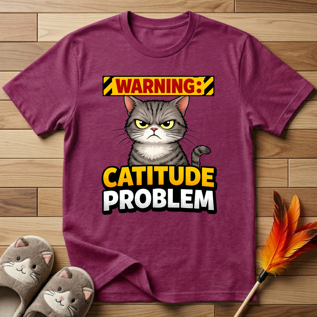 Warning: Catitude Problem T-Shirt