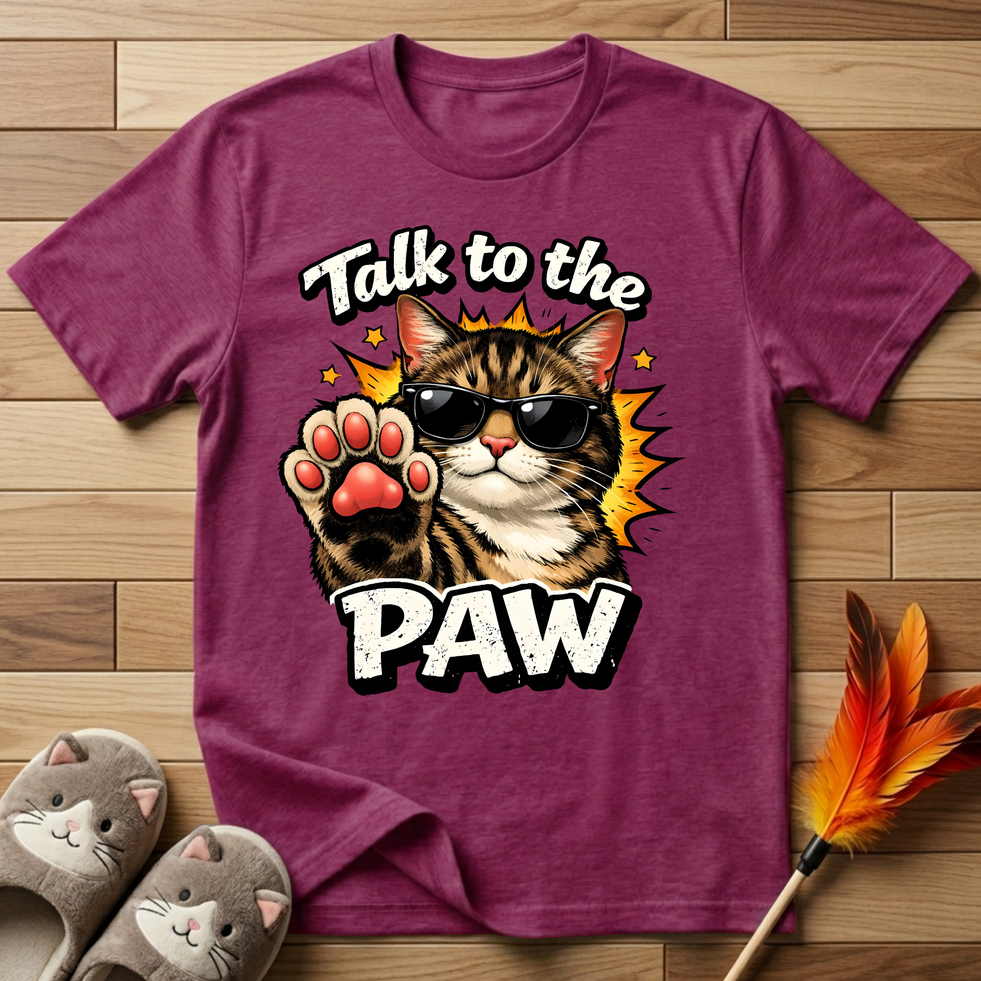 Talk to the Paw (Sunglasses) T-Shirt