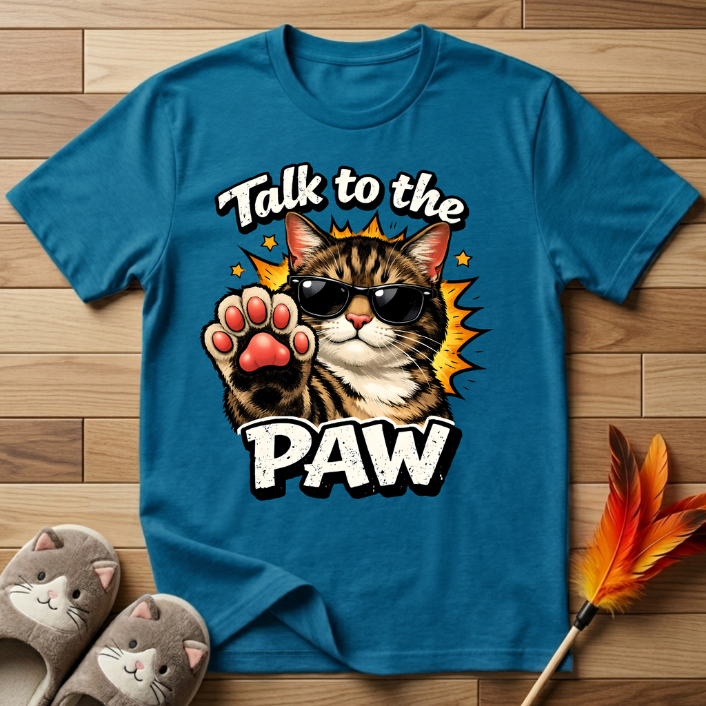 Talk to the Paw (Sunglasses) T-Shirt