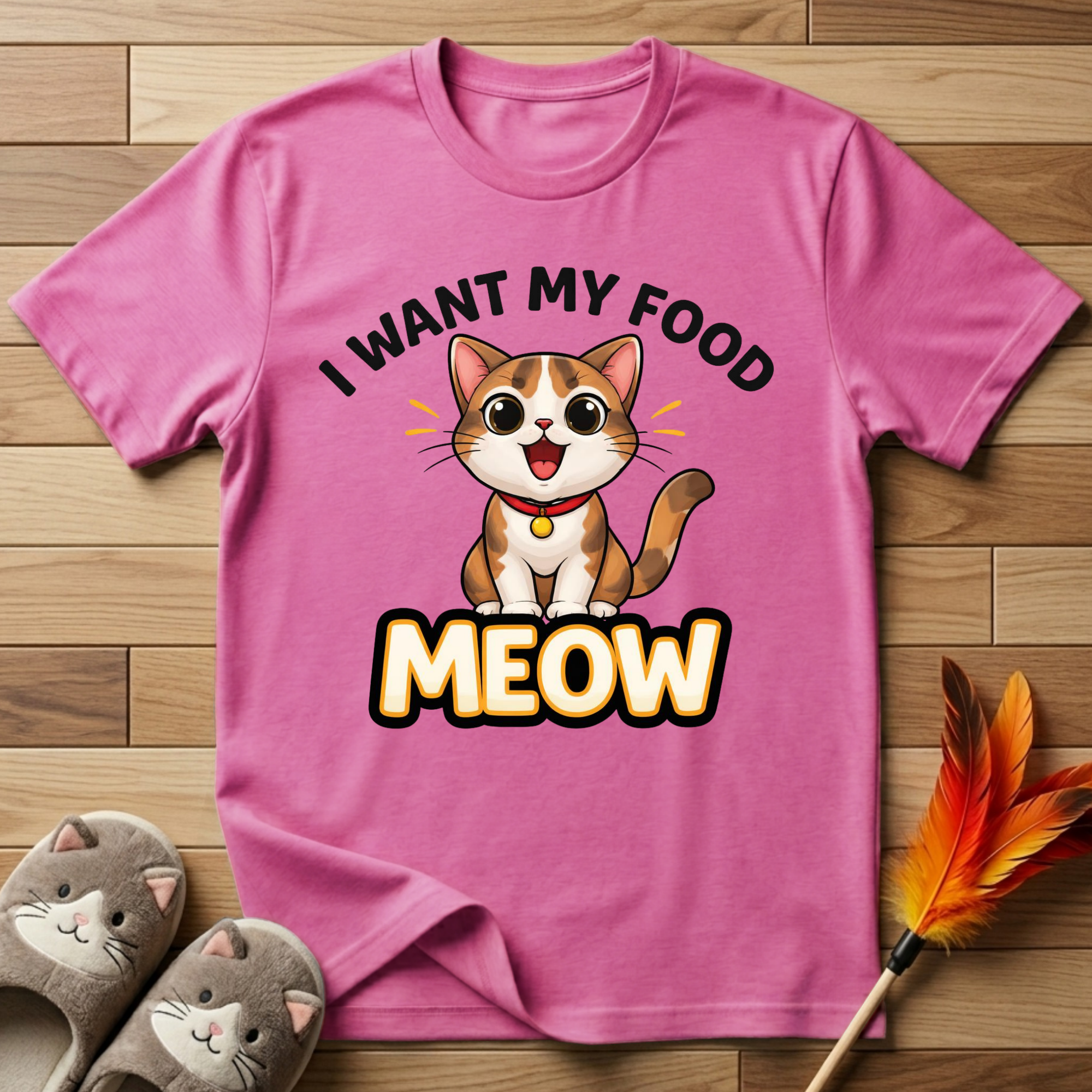 I Want My Food Meow T-Shirt