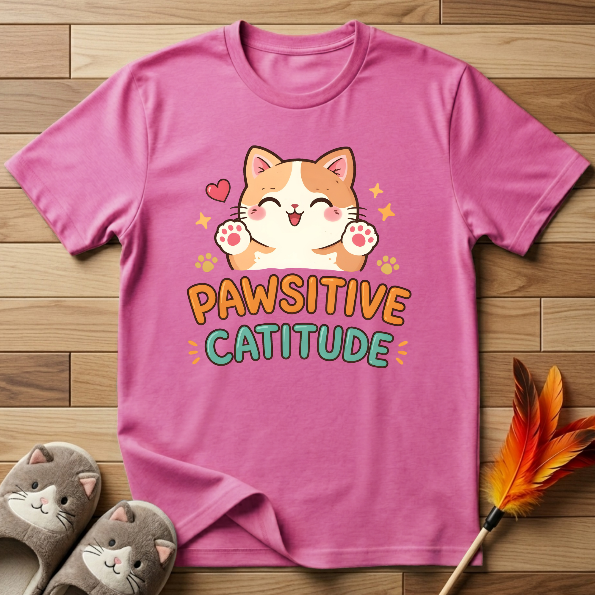 Pawsitive Catitude T-Shirt