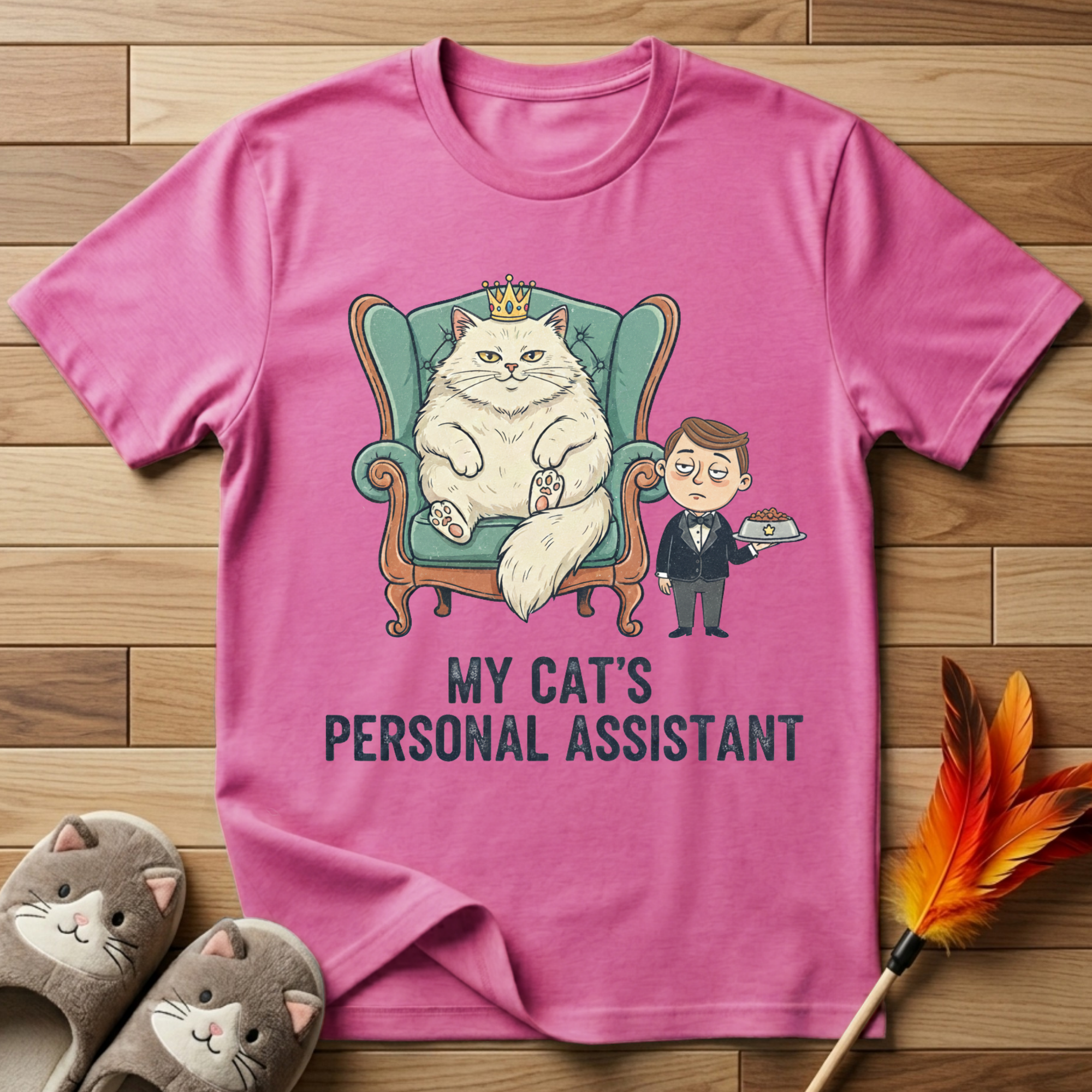 My Cat's Personal Assistant (Male) T-Shirt