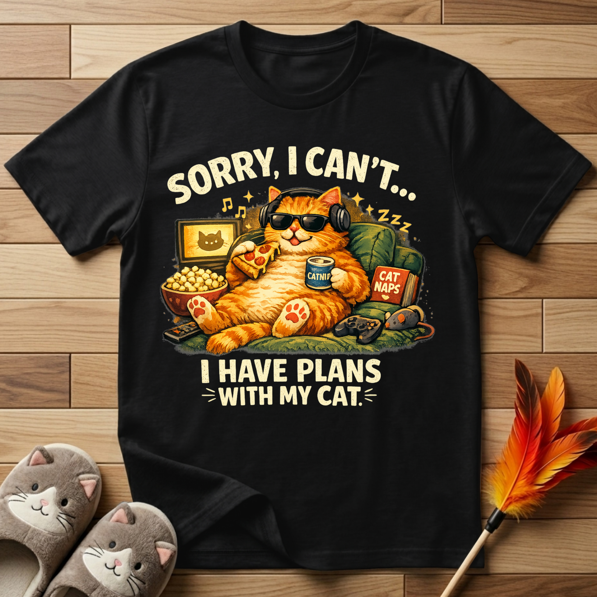 Sorry, I Can't... I Have Plans With My Cat T-Shirt